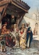 unknow artist Arab or Arabic people and life. Orientalism oil paintings 596 France oil painting artist